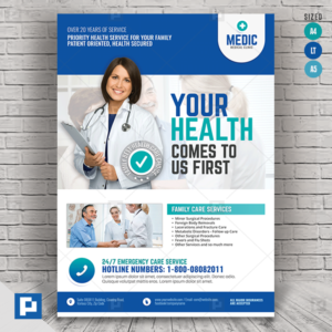 Medical Center and Clinic Promotional Flyer