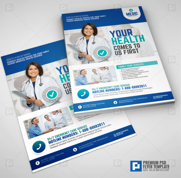 Medical Center and Clinic Promotional Flyer