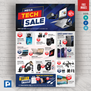 Multipurpose Tech Mega Sale Flyer