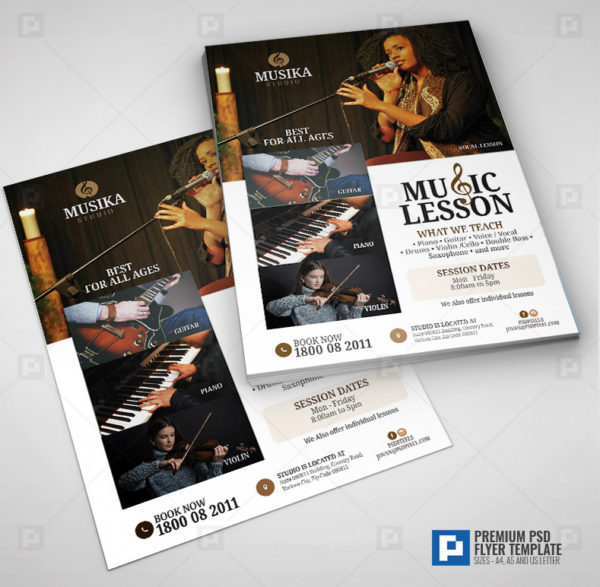 Music Class Services Flyer