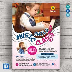 Music Class for Children Flyer