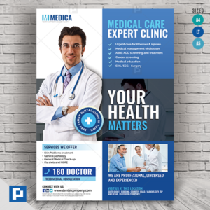 Outpatient Clinic and Medical Care Flyer