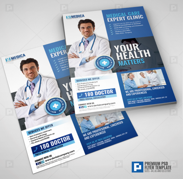 Outpatient Clinic and Medical Care Flyer