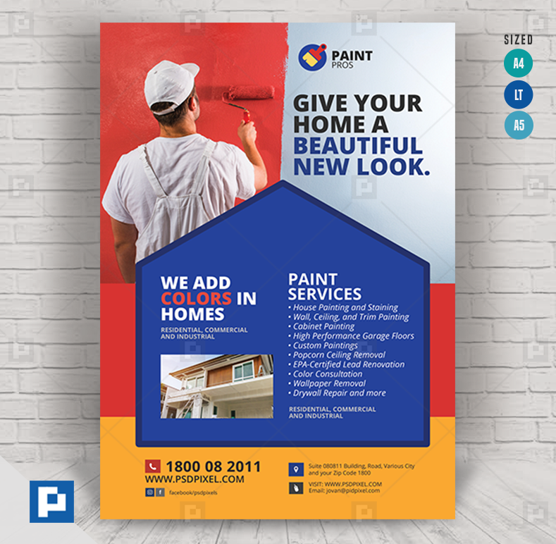 paint-contractor-promotional-flyer-psdpixel