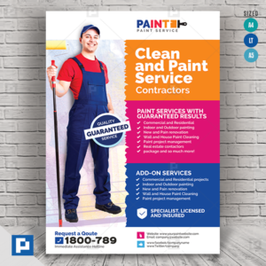 Paint Service and maintenance Flyer