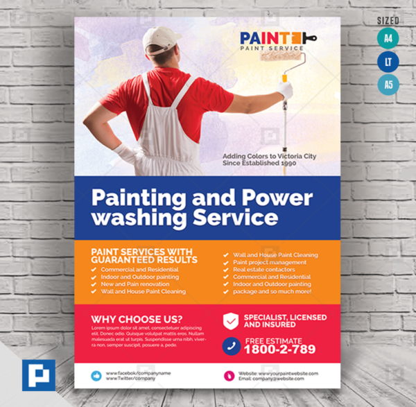 Paint and Power Washing Services Flyer