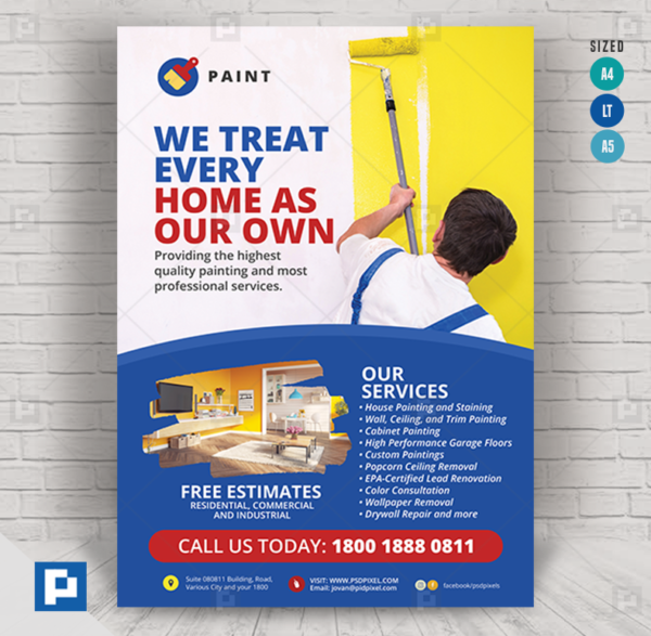 Painting Company Promotional Flyer