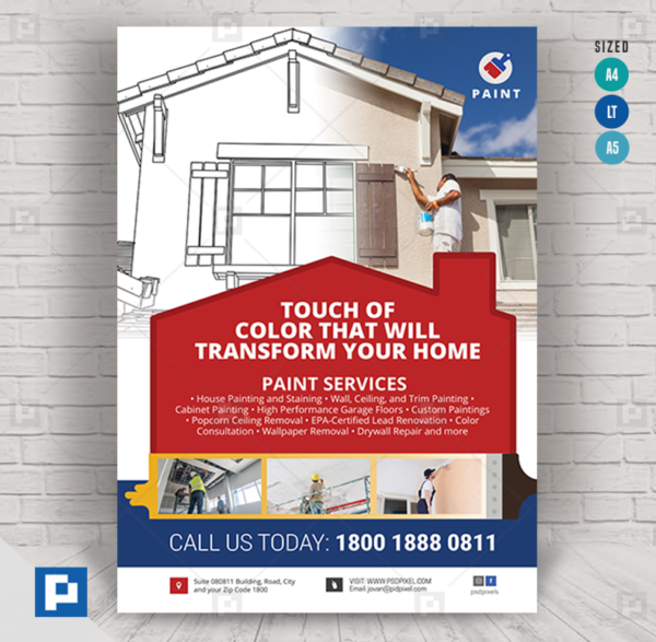 Painting Company Services Flyer
