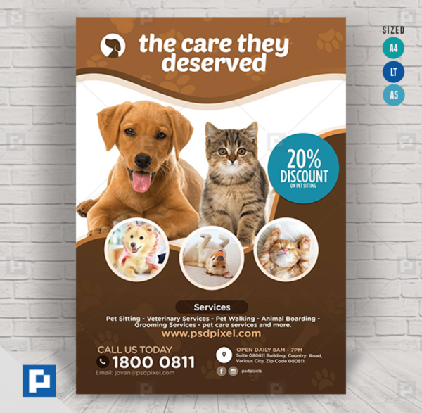 Pet Care Center Flyer