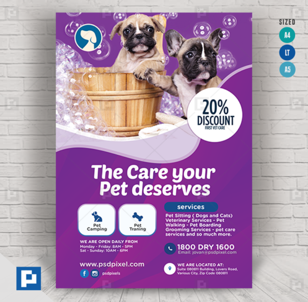 Pet Care Promotional Flyer