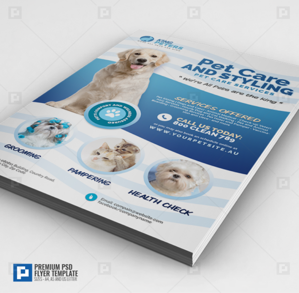 Pet Grooming and Care Service Flyer