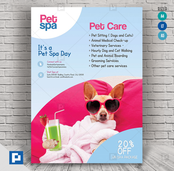 Pet Salon and Grooming Flyer