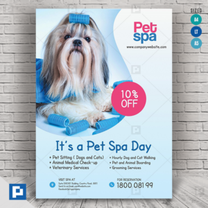 Pet Spa and Grooming Center Flyer