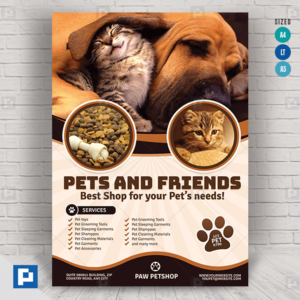 Pet Store Supplies Flyer