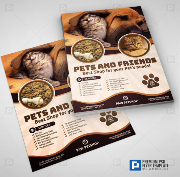 Pet Store Supplies Flyer