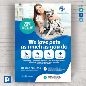 Pet Training and Grooming Flyer