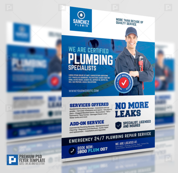 Plumbing Company Promotional Flyer