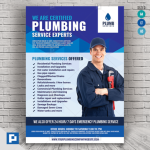 Plumbing Services Promotional Flyer