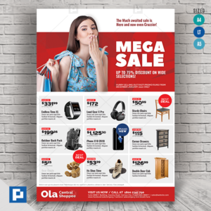 Product Super Sale and Promotional Flyer