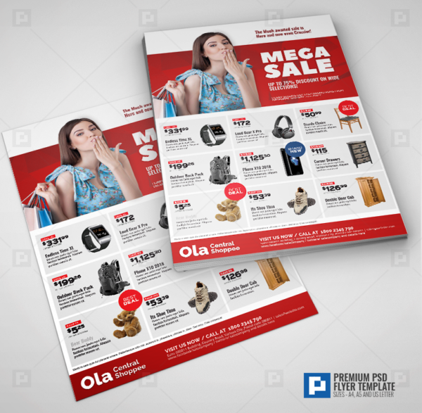 Product Super Sale and Promotional Flyer