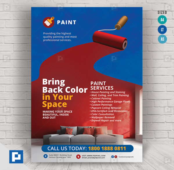 Residential and Commercial Painting Flyer
