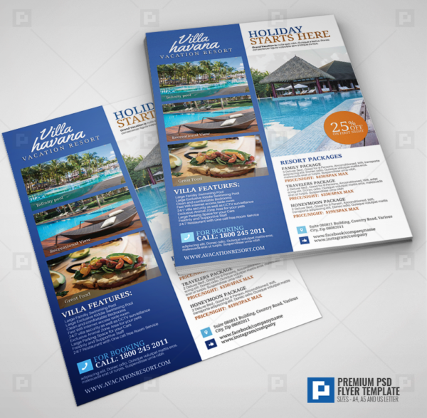 Resort and Villa Flyer