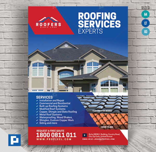 Roofing Company Promotional Flyer