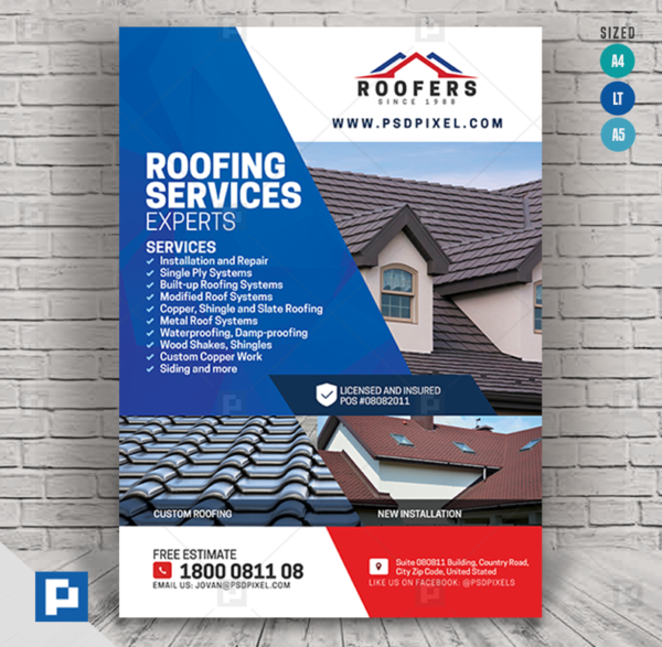 Roofing Contractor FlyerRoofing Contractor Flyer