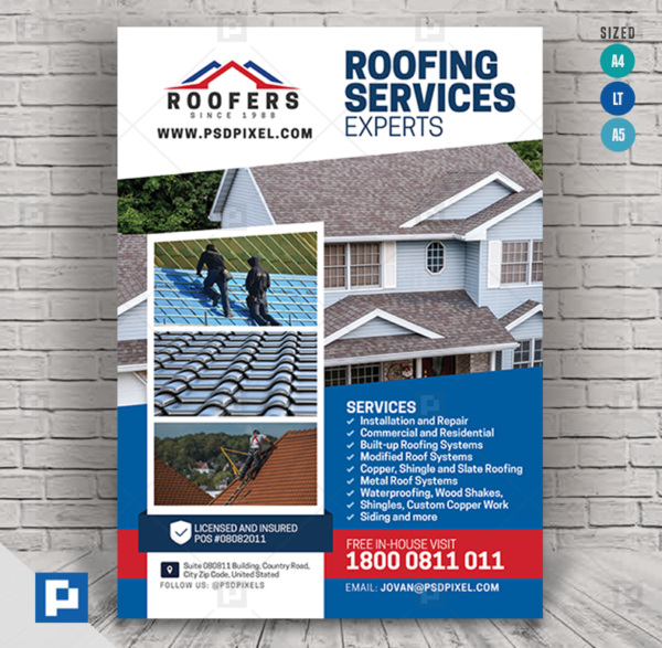 Roofing Services Experts Flyer