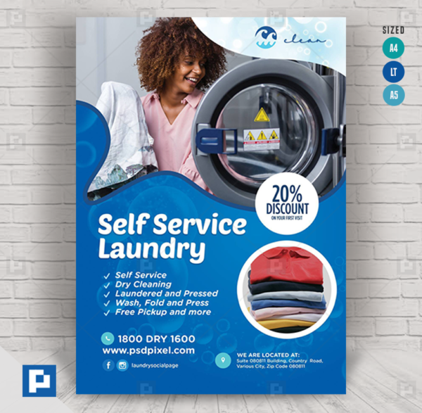 Self Service Laundry Flyer