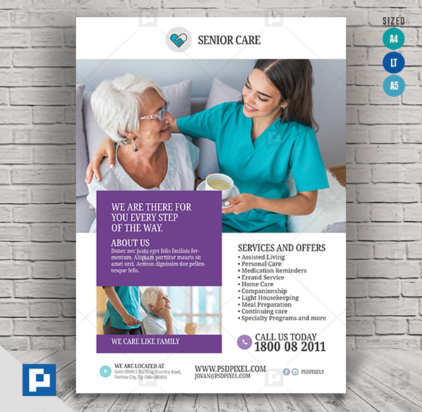 Senior Care Services Flyer
