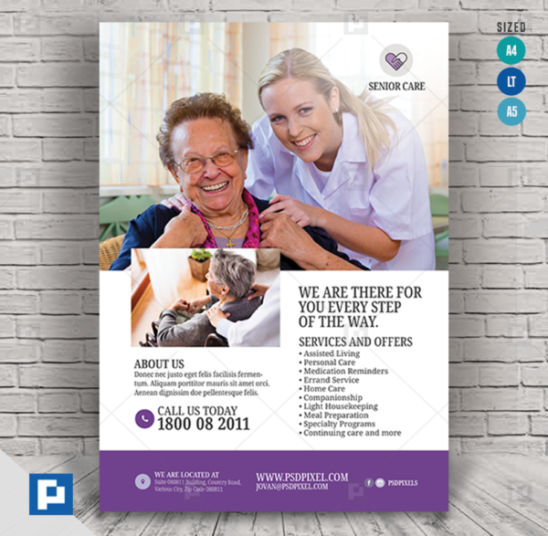 Senior Health Care Flyer