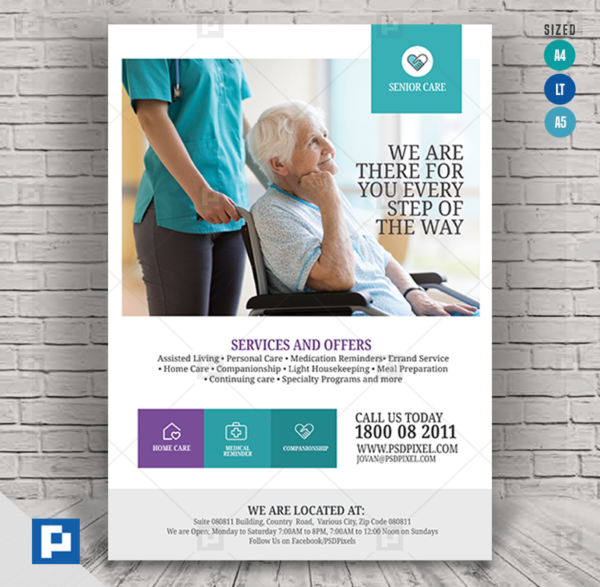 Senior Living Care Flyer