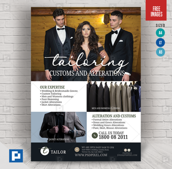 Tailor Shop Services Flyer