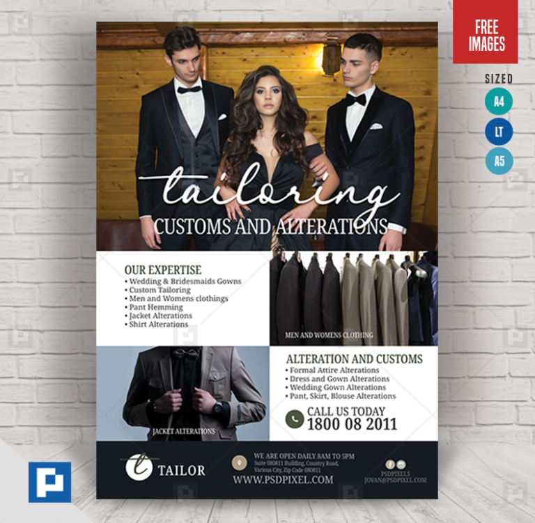 Tailor Shop Services Flyer PSDPixel tailor-shop-services-flyer-psdpixel