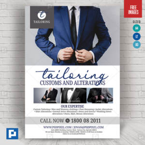 Tailor Shop Services Promotional Flyer