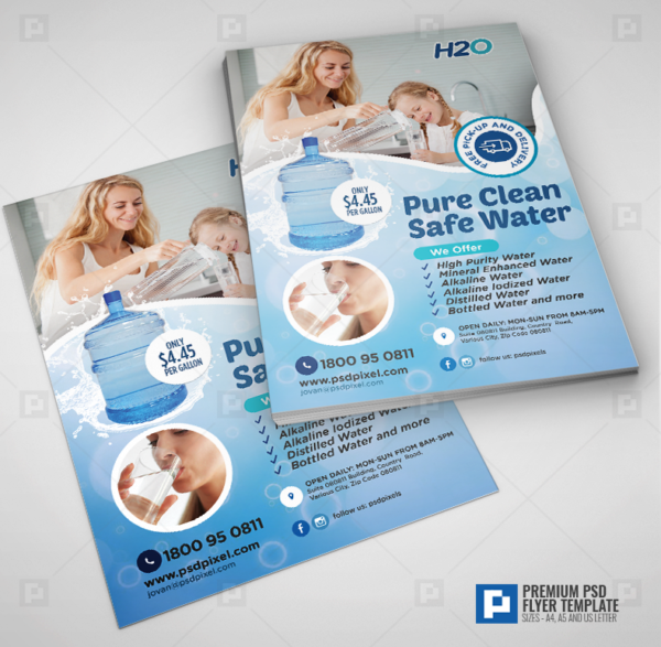 Water Delivery Promotional Flyer