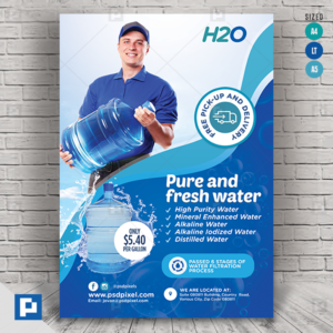 Water Delivery Promotional Flyer