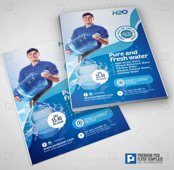 Water Delivery Promotional Flyer