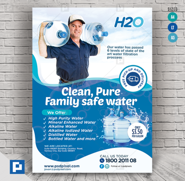 Water Delivery Services Flyer