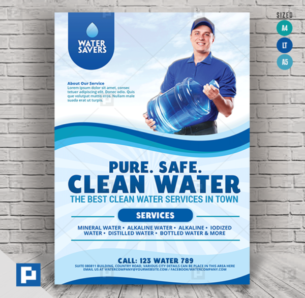 Water Refiling and Delivery Station Flyer