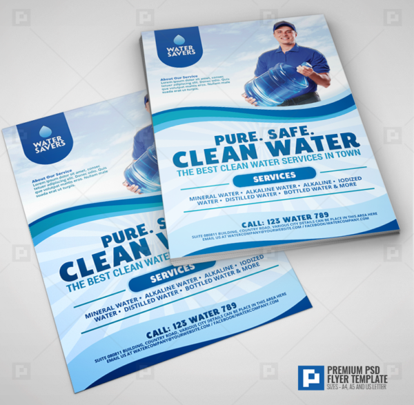 Water Refiling and Delivery Station Flyer