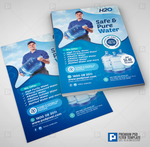 Water Refilling Service Flyer