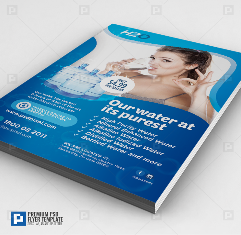 water-service-company-flyer-psdpixel