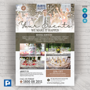 Wedding Rentals Flyer