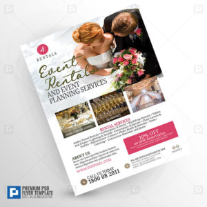 Wedding and Events Rentals Flyer