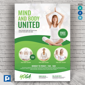 Yoga and Meditation flyer