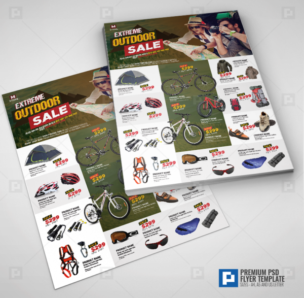 Adventure and Outdoor Store Flyer