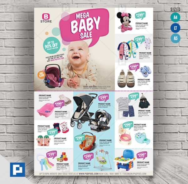 Baby Products Sales Flyer,.