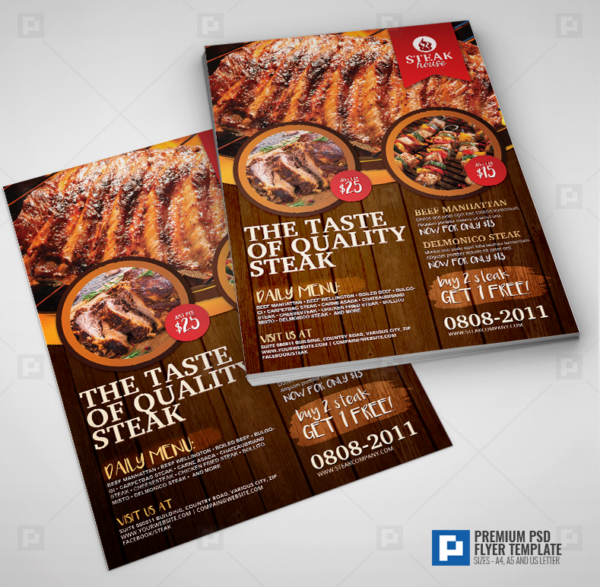 Barbecue Grill Restaurant Flyer_01,.